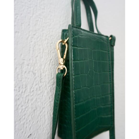 Emerald Green mini bag/ phone bag by Siizu - Picture 4 of 7